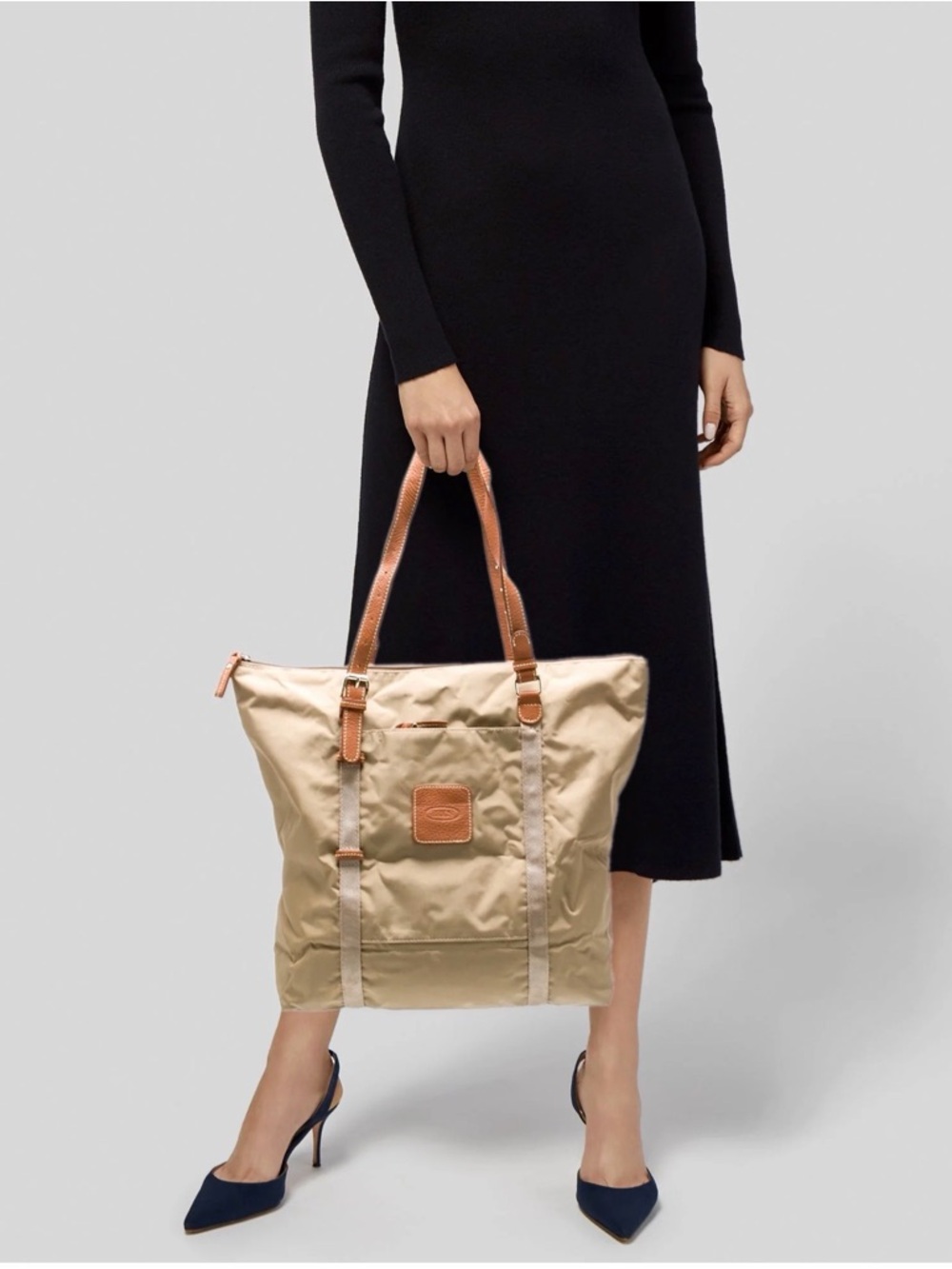 Brics Milano Large Nylon Tote Bag w/ Pouch | Italian Travel  | Lightweight